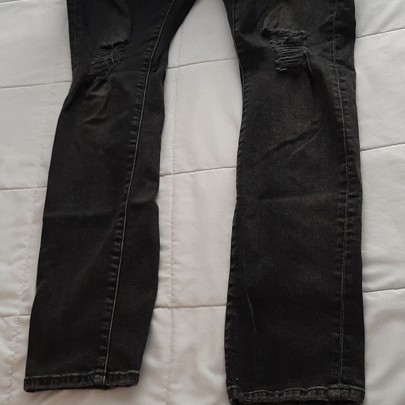& Denim black distressed skinny high waist jeans - Picture 6 of 11